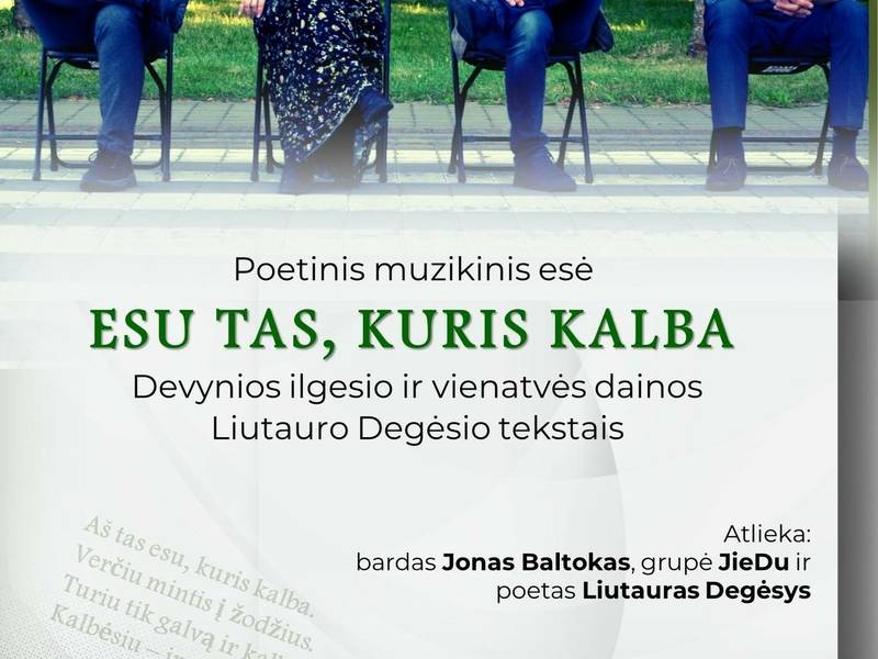 Poetinis muzikinis esė „ESU TAS, KURIS KALBA“