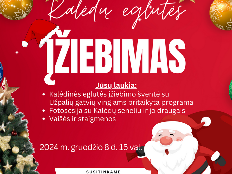 Kalėdų eglutės įžiebimas Užpalių dvare