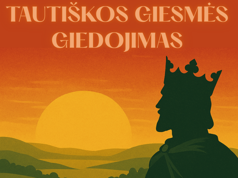 Tautiškos giesmės giedojimas Daugailiuose