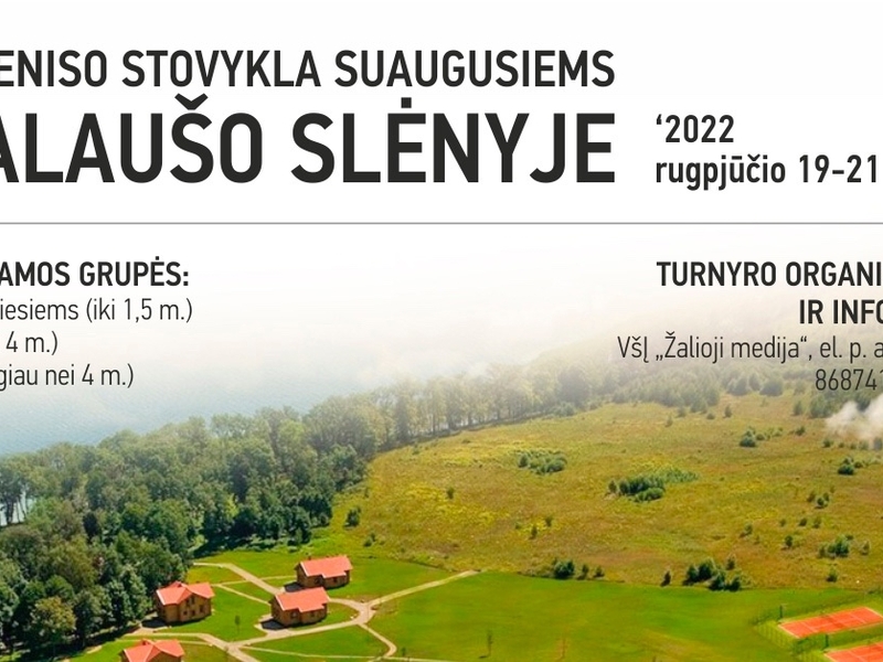 Teniso stovykla suaugusiems