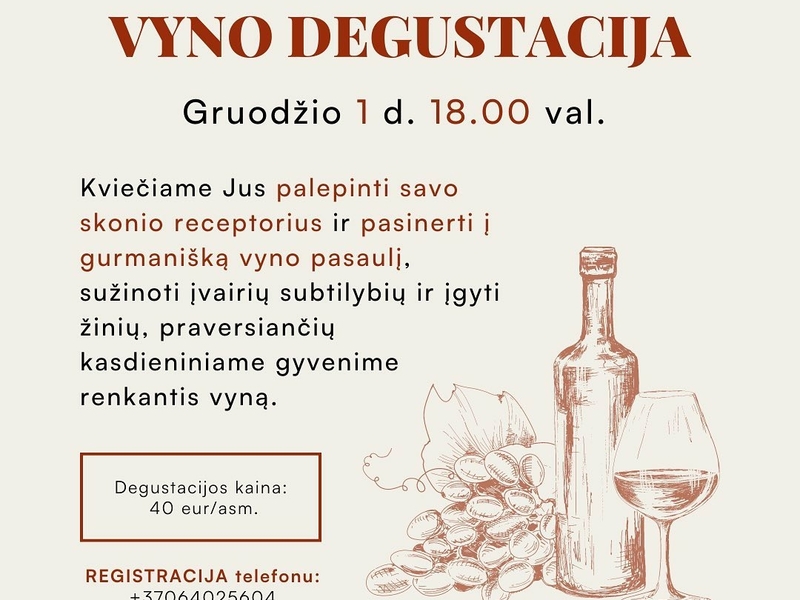 Vyno degustacija