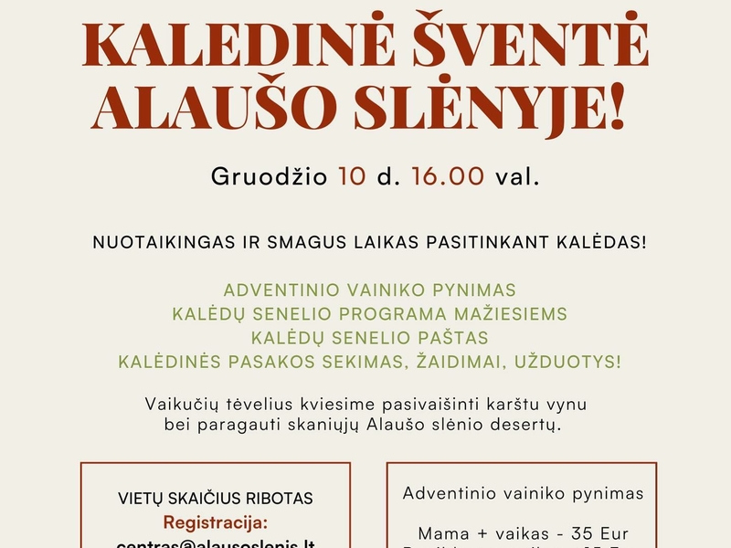 Kalėdinė šventė „Alaušo slėnyje“