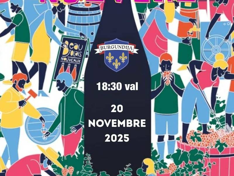 Božolė šventė Utenoje – prancūziškas vakaras Burgundijos vyninėje