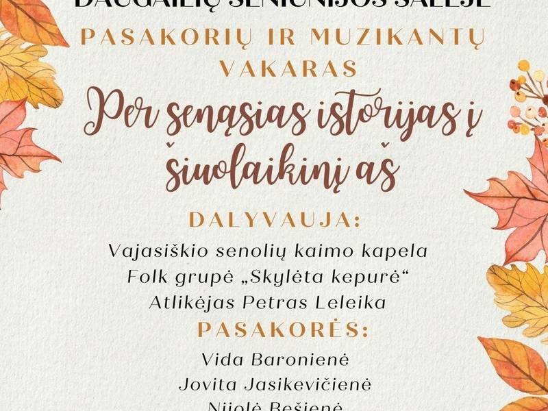 Pasakorių ir muzikantų vakaras