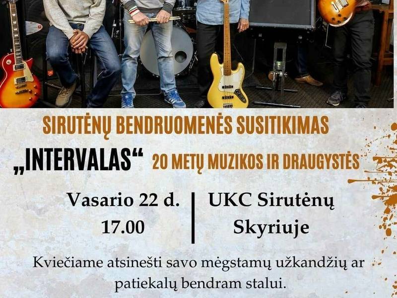 Grupės "Intervalas" koncertas Sirutėnuose