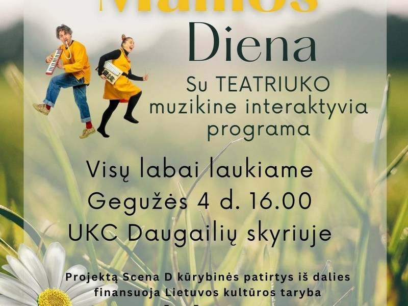 Mamos dienas su "Teatriuko" interaktyvia muzikine programa