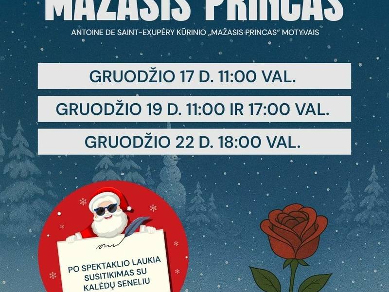 Kalėdinis muzikinis spektaklis „Mažasis princas“