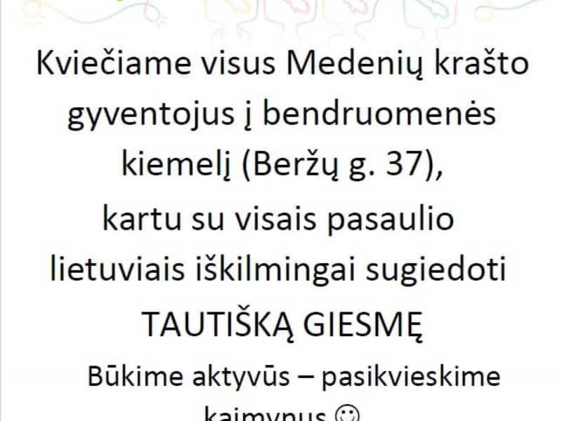 Valstybės dienos renginiai Medeniuose