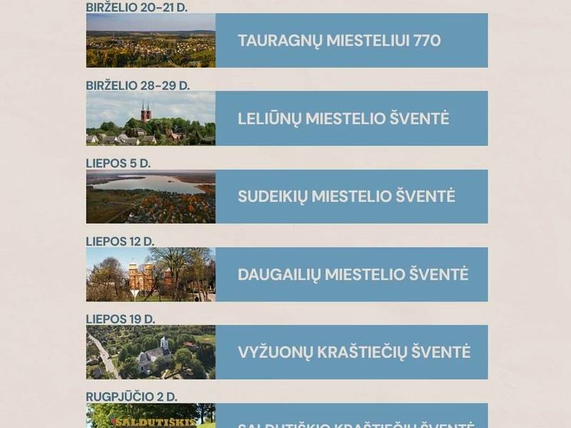 Utenos rajono miestelių šventės