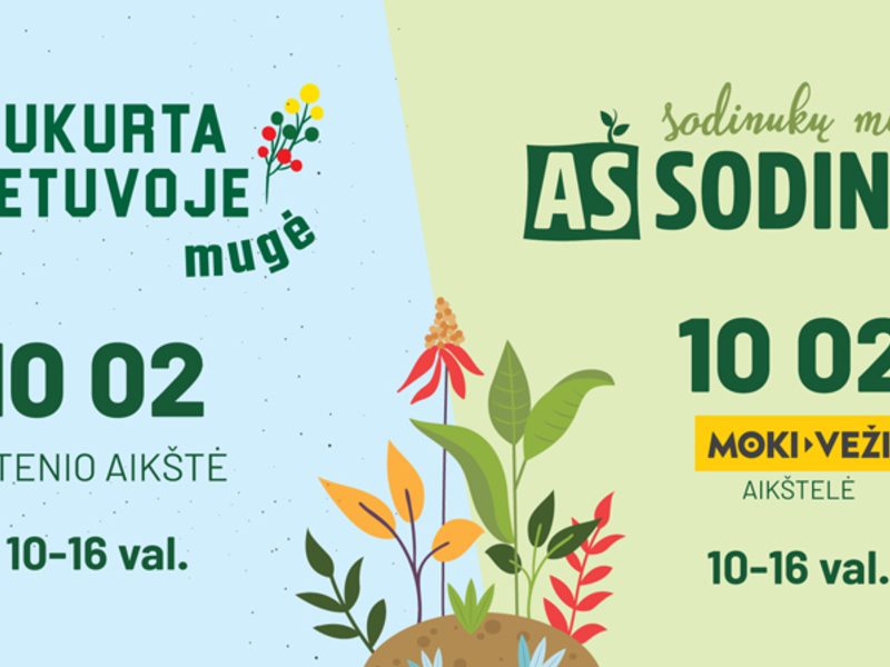 Specializuotasodinukų mugė „Aš sodinu“
