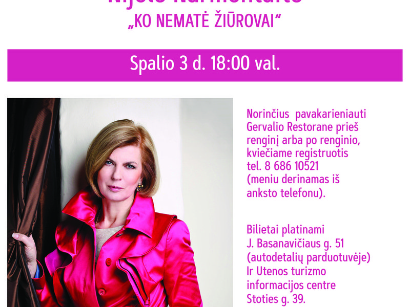 Nijolės Narmontaitės koncertas "Ko nematė žiūrovai"