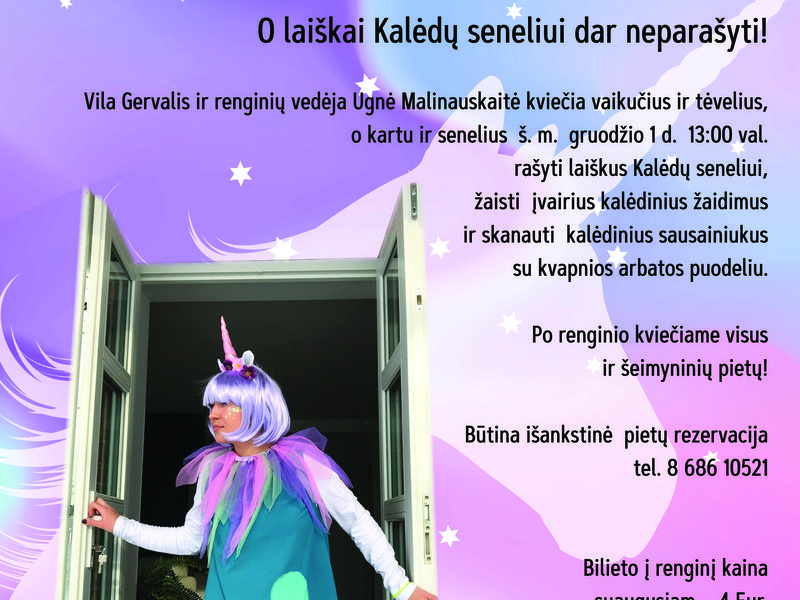 Kalėdinė popietė Viljoje Gervalis