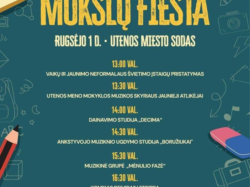 MOKSLŲ FIESTA Utenoje!