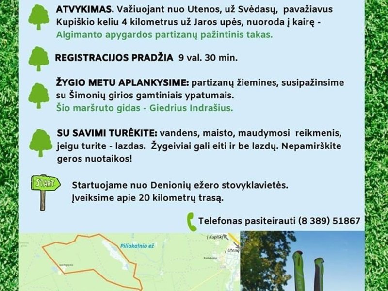 Šiaurietiško ėjimo žygis po Šimonių girią