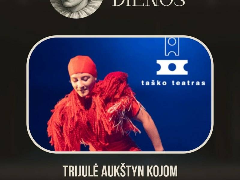 Spektaklis „Trijulė aukštyn kojom“