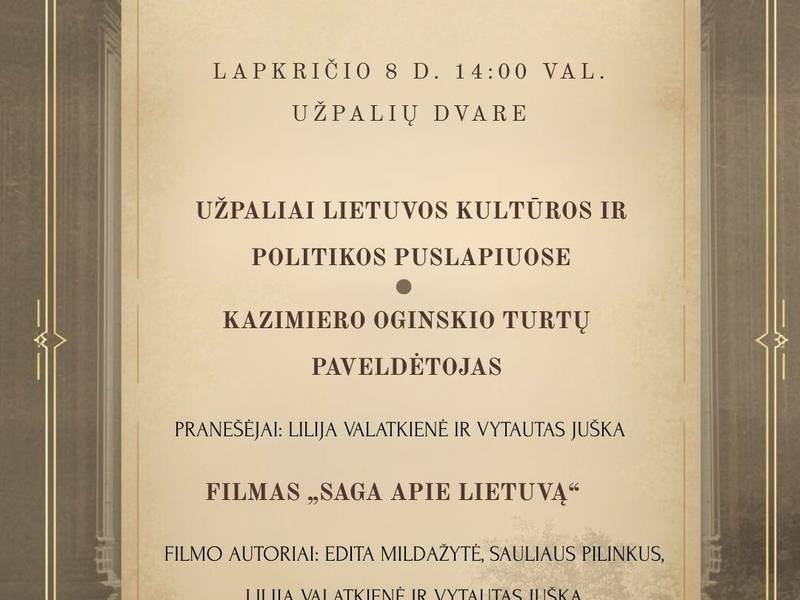 Renginys Mykolui Kleopui Oginskiui