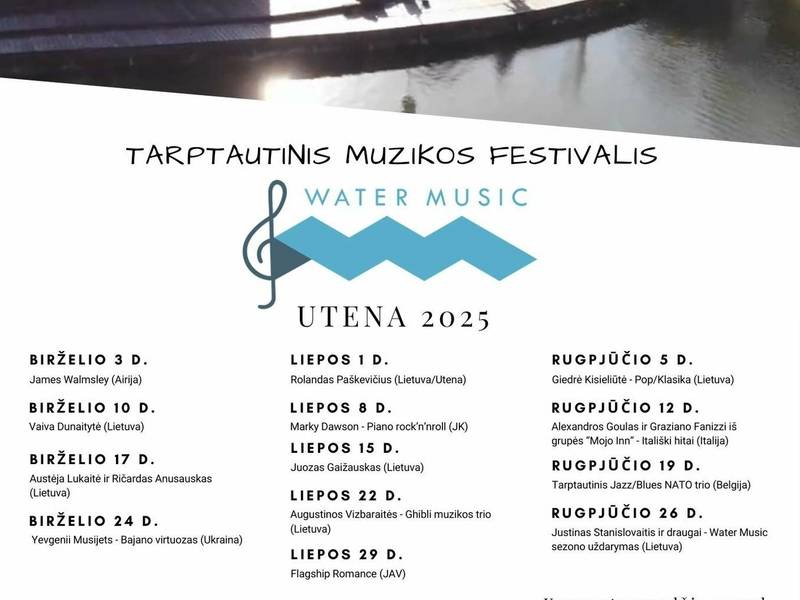 Tarptautinis muzikos festivalis "WATER MUSIC LIETUVA 2025"