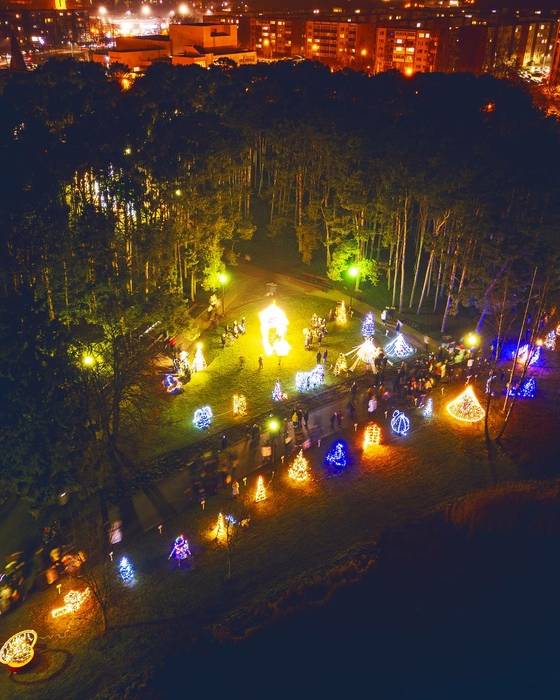 Kalėdos Utena Eglučių alėja